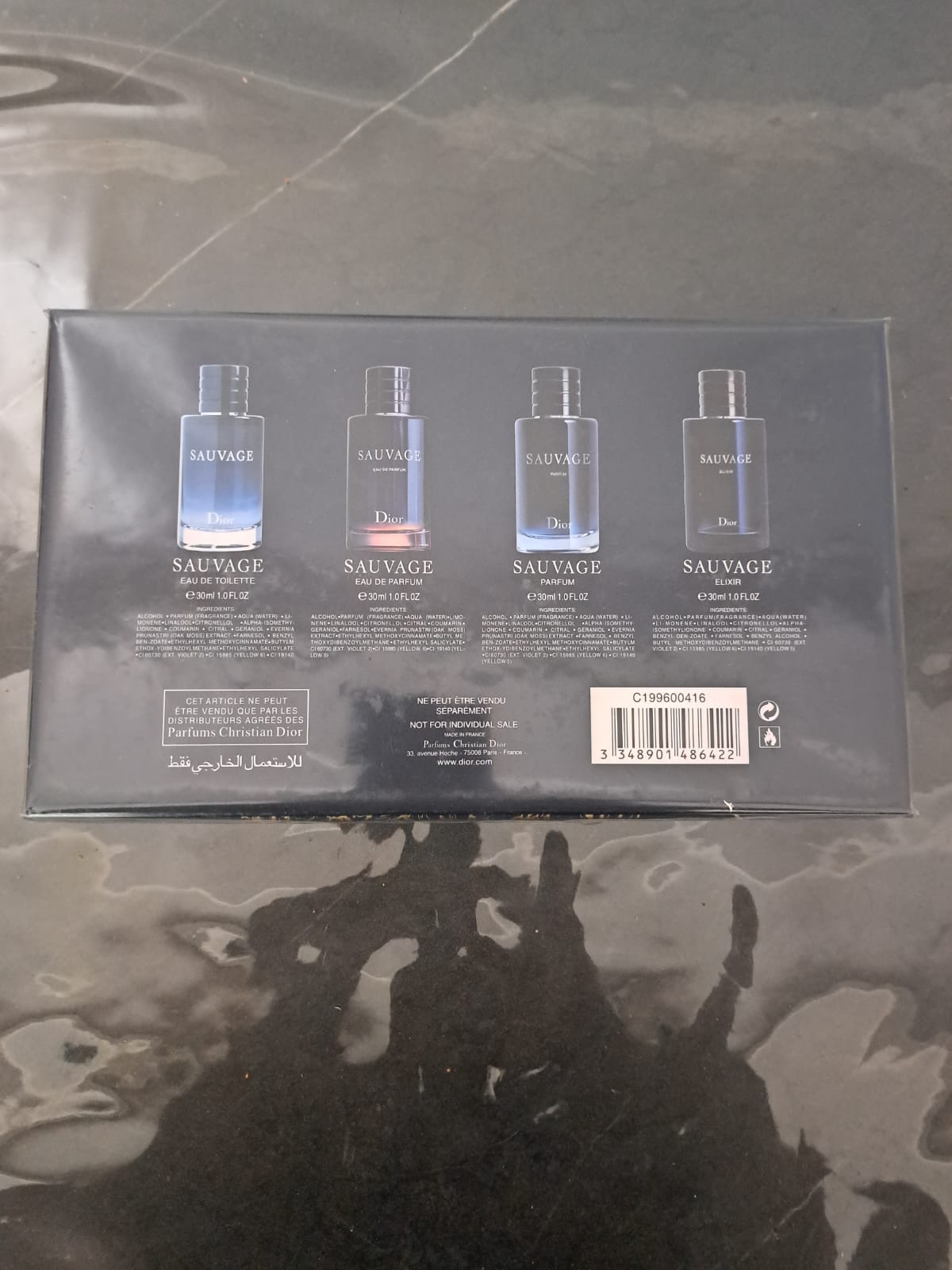 SET DIOR MINI SAUVAGE 30 ML 4 UNIDADES